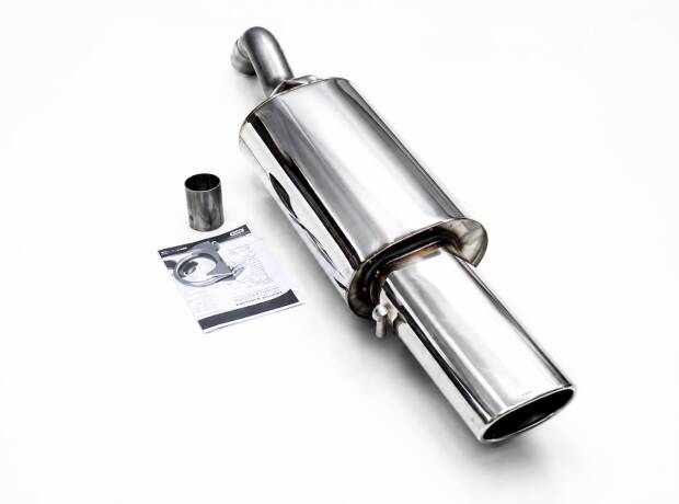 Edelstahl Endschalldämpfer VW Golf 2 (19E) 08/83-