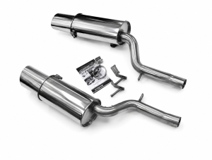 Duplex Edelstahl Endschalldämpfer AUDI A6 Quattro Typ 4B