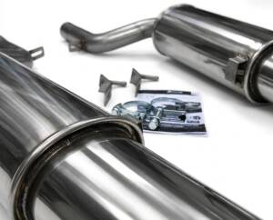 Duplex Edelstahl Endschalldämpfer AUDI A6 Quattro Typ 4B