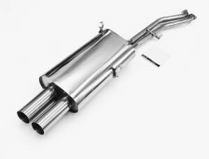 Edelstahl Endschalldämpfer BMW 3er E30 - Motor 320i,325i