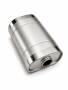 Universal Edelstahl Schalldämpfer - 54mm - 215x125x415mm