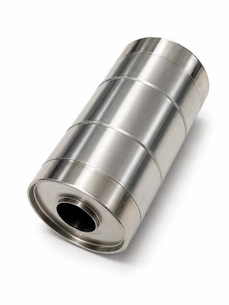 Universal Edelstahl Schalldämpfer - 76mm - 175x300mm