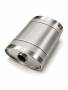 Universal Edelstahl Schalldämpfer - 54mm - 250x125x345mm