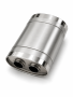 Universal Edelstahl Schalldämpfer - 54mm - 250x125x345mm