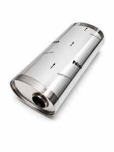 Universal Edelstahl Schalldämpfer - 63,5mm -...