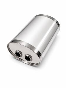 Universal Edelstahl Schalldämpfer - 63,5mm -...