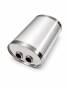 Universal Edelstahl Schalldämpfer - 63,5mm - 280x180x380mm