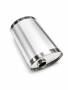 Universal Edelstahl Schalldämpfer - 63,5mm - 280x180x380mm