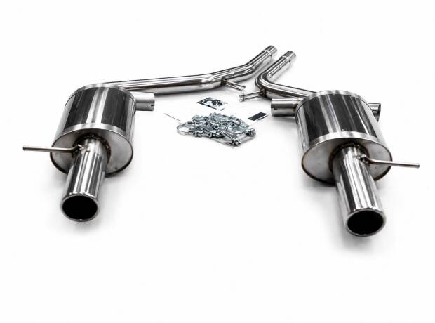 Duplex Edelstahl Endschalldämpfer AUDI A6 4F