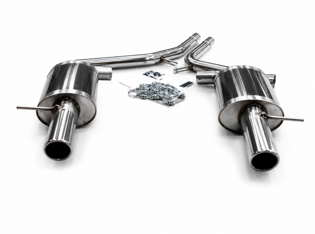 Duplex Edelstahl Endschalldämpfer AUDI A6 4F