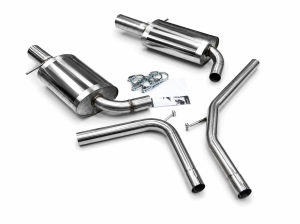 Duplex Edelstahl Endschalldämpfer AUDI A6 4F