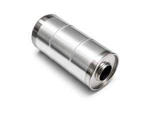 Universal Edelstahl Schalldämpfer - 63,5mm - 145x300mm