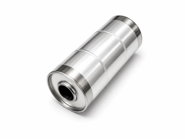 Universal Edelstahl Schalldämpfer - 54mm - 125x300mm