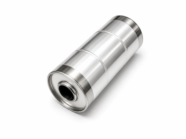 Universal Edelstahl Schalldämpfer - 54mm - 125x300mm