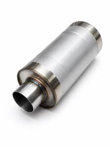 Universal Edelstahl Schalldämpfer - 76mm - 145x300mm