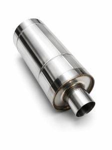 Universal Edelstahl Schalldämpfer - 63,5mm - 145x300mm