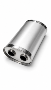 Universal Edelstahl Schalldämpfer - 63,5mm -...
