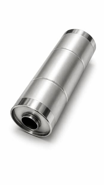 Universal Edelstahl Schalldämpfer - 63,5mm - 145x400mm