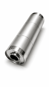Universal Edelstahl Schalldämpfer - 55mm - 125x500mm