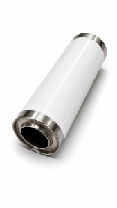 Universal Edelstahl Schalldämpfer - 85mm - 140x400mm