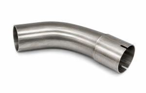 54mm Rohrbogen Stahl mit Muffe - 30° Biegewinkel