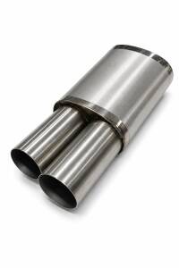 Universal Edelstahl Schalldämpfer - 54mm - mit...