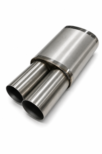 Universal Edelstahl Schalldämpfer - 54mm - mit...