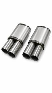 Universal Edelstahl Schalldämpfer Set - 54mm - mit...