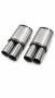 Universal Edelstahl Schalldämpfer Set - 54mm - mit Endrohren