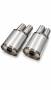 Universal Edelstahl Schalldämpfer Set - 54mm - mit Endrohren