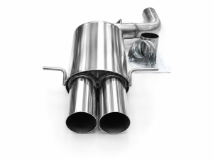 Edelstahl Endschalldämpfer BMW 5er Limo Typ E60 - 2x90mm