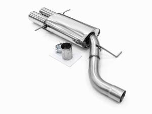 Edelstahl Endschalldämpfer BMW 5er Limo Typ E60 - 2x90mm