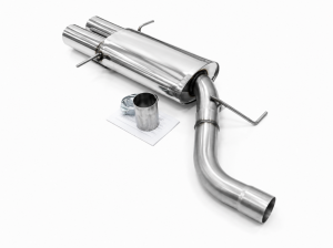 Edelstahl Endschalldämpfer BMW 5er Limo Typ E60 - 2x90mm