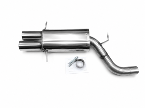 Edelstahl Endschalldämpfer BMW 5er Limo Typ E60 - 2x90mm