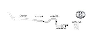 Edelstahl Komplettanlage - BMW E90/E91/E92 316d, 318d...