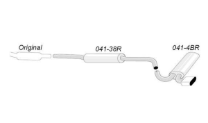 Edelstahl Komplettanlage - Seat - Leon 1M 1.8T Allrad