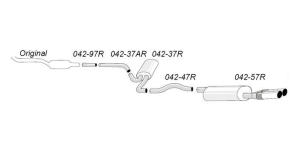 Edelstahl Komplettanlage - VW - Passat B5