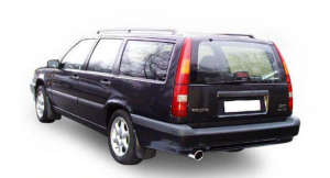 Chromstahl Komplettanlage - Volvo - S70/V70