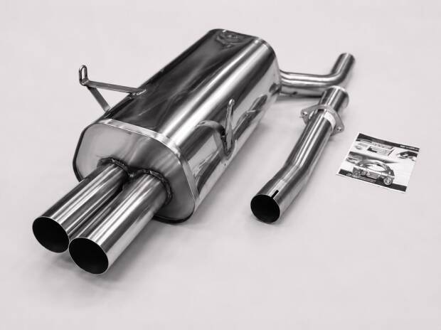 Edelstahl Endschalldämpfer BMW 3er E36 - Motor 320i,323i
