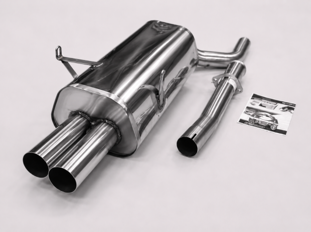 Edelstahl Endschalldämpfer BMW 3er E36 - Motor 320i,323i