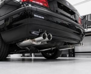 DUPLEX Edelstahl Endschalldämpfer BMW 7er Typ E38 - 2x90mm
