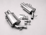 DUPLEX Edelstahl Endschalldämpfer BMW 7er Typ E38 - 2x90mm