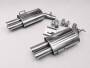 DUPLEX Edelstahl Endschalldämpfer BMW 7er Typ E38 - 2x90mm