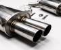 DUPLEX Edelstahl Endschalldämpfer BMW 7er Typ E38 - 2x90mm