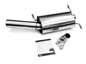 Edelstahl Sportschalldämpfer VW Golf 1 Cabrio Typ 155