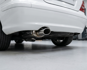 Edelstahl Sportschalldämpfer MERCEDES BENZ SLK Roadster Typ R170 Baujahr 09/96- Motor 200,200K,230K