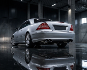 Edelstahl Sportschalldämpfer Duplex MERCEDES BENZ CL Coupé Typ C215