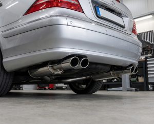 Edelstahl Sportschalldämpfer Duplex MERCEDES BENZ CL Coupé Typ C215