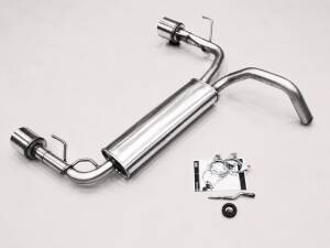Duplex Edelstahl Sportschalldämpfer FIAT 500 Abarth Typ 312 - 2x100mm