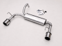 Duplex Edelstahl Sportschalldämpfer FIAT 500 Abarth Typ 312 - 2x100mm